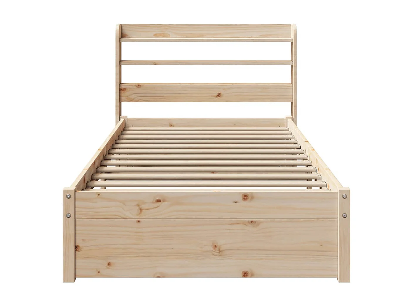 Cadre de lit avec tête de lit sans matelas 100x200 cm