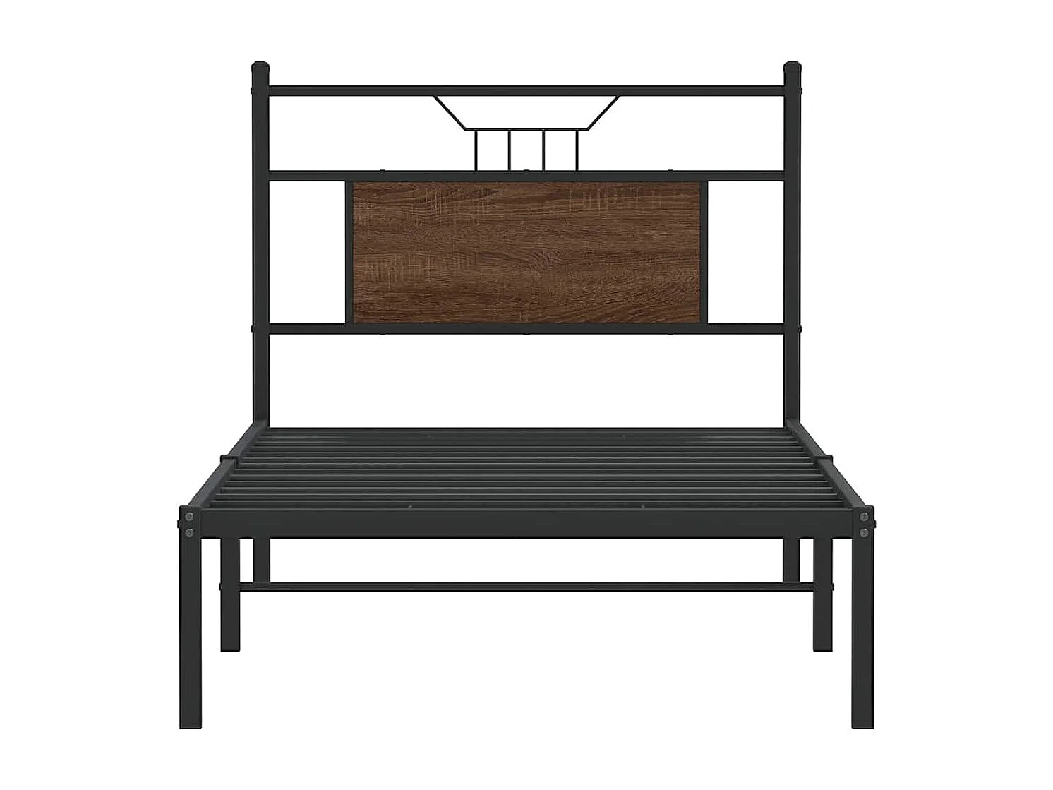 Cadre de lit sans matelas chêne marron 80x200cm bois ingénierie