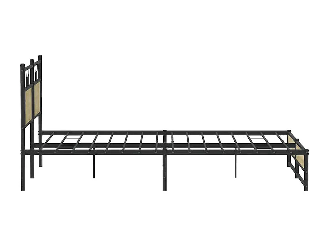 Cadre de lit sans matelas chêne sonoma 160x200 cm