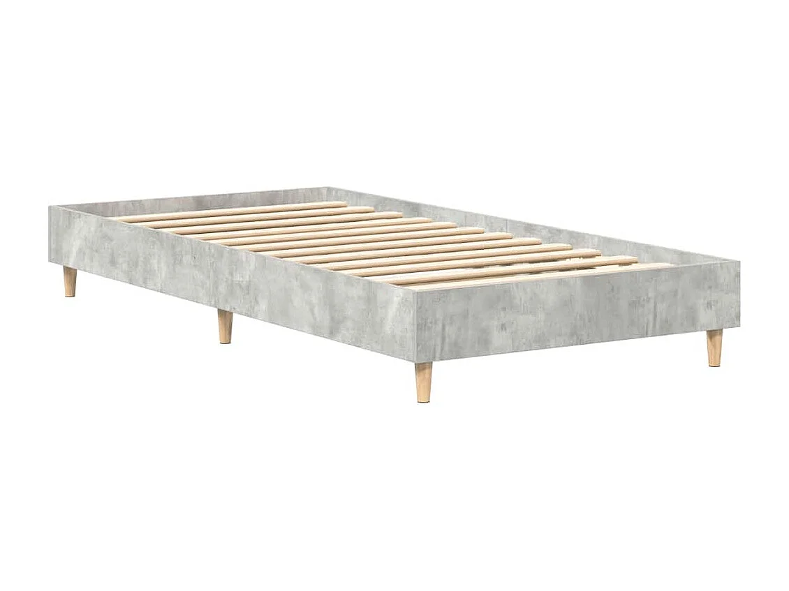 Estrutura de cama sem colchão 90x190 cm cinza cimento