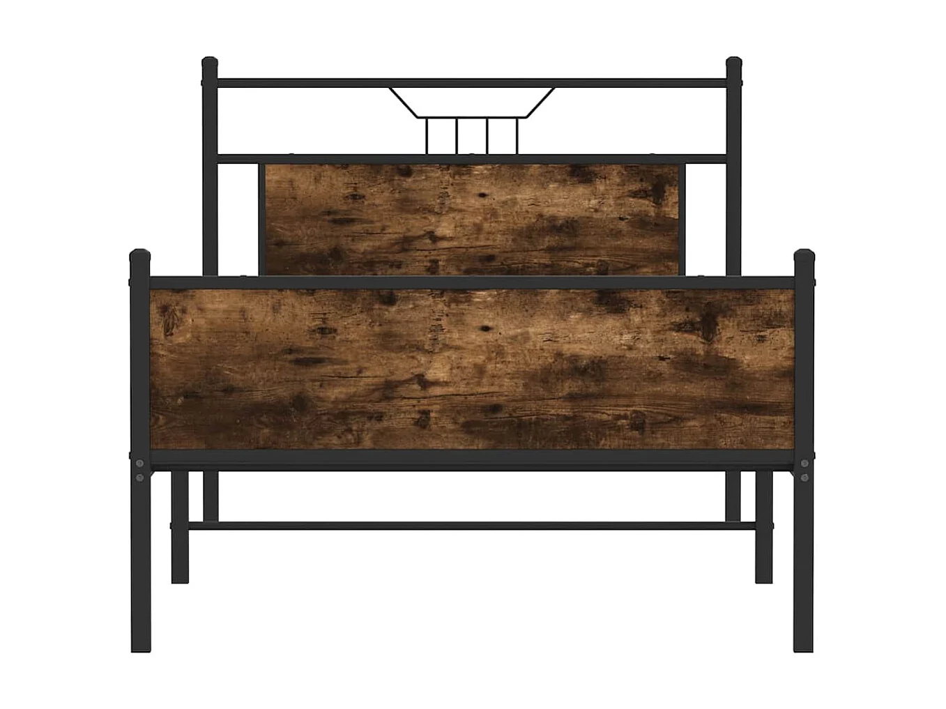 Bedframe zonder matras hout gerookt eikenkleurig 100x190 cm