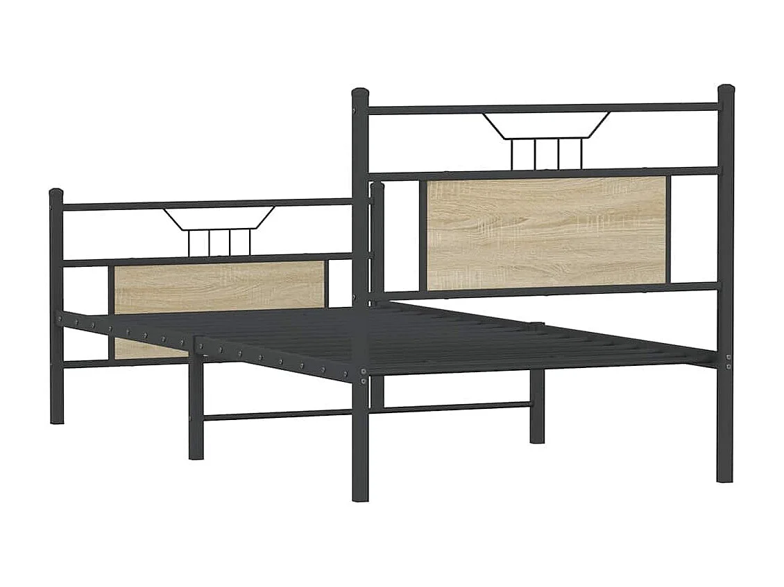 Cadre de lit sans matelas chêne sonoma 80x200 cm