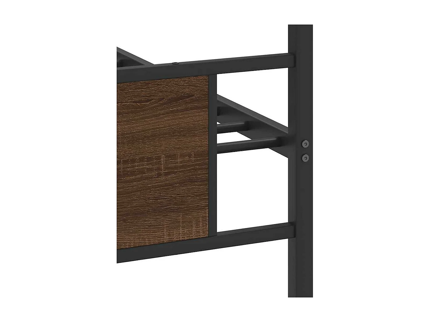 Cadre de lit sans matelas chêne marron 90x200cm bois ingénierie