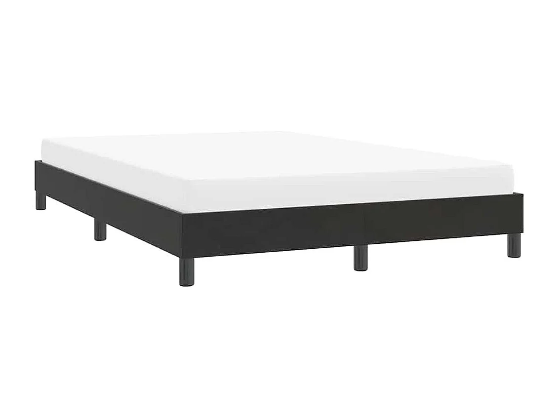 Cadre de lit sans matelas noir 160x210 cm velours