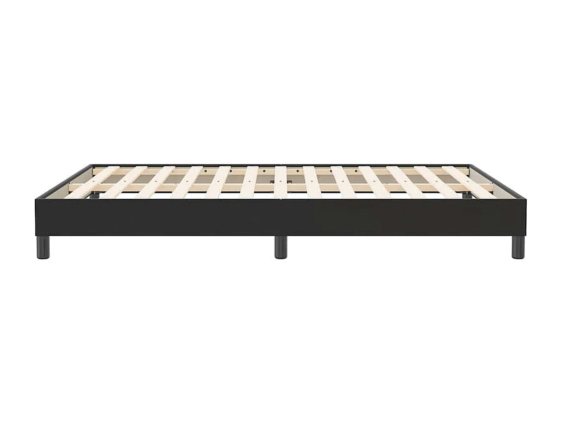 Cadre de lit sans matelas noir 160x210 cm velours
