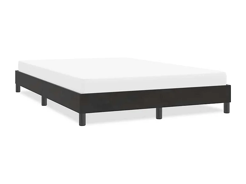 Cadre de lit sans matelas noir 160x210 cm velours