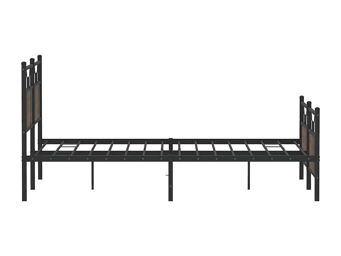 Cadre de lit sans matelas chêne marron 140x200 cm