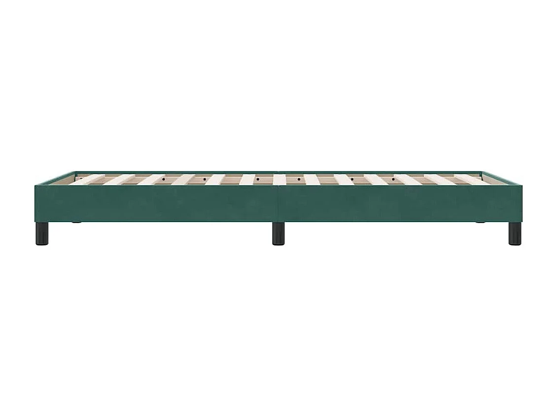 Bedframe zonder matras 100x220 cm fluweel donkergroen