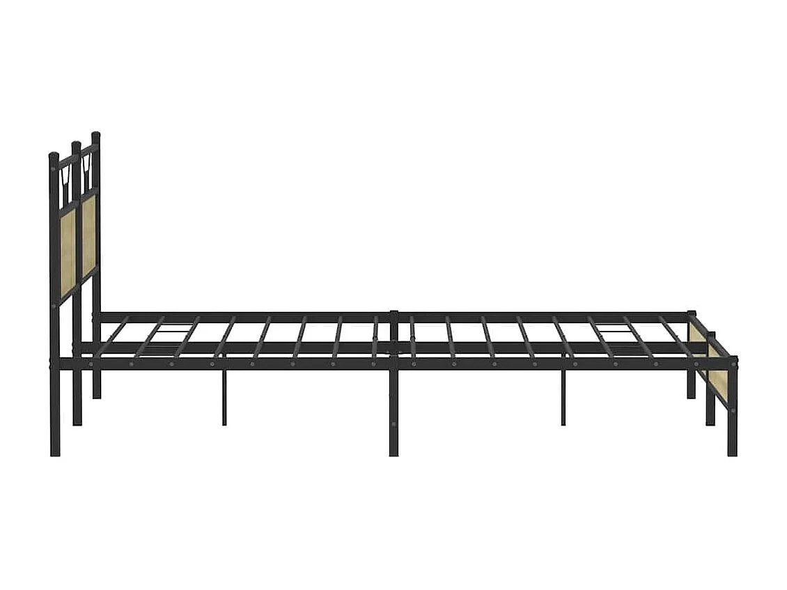 Cadre de lit sans matelas chêne sonoma 160x200 cm