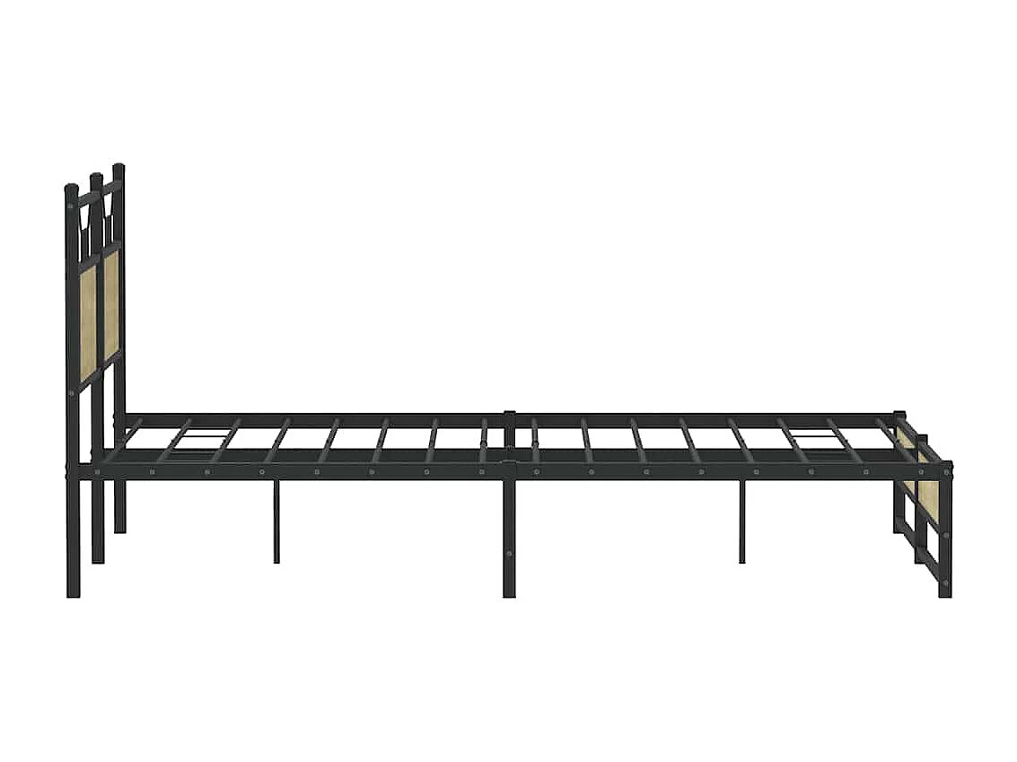 Cadre de lit sans matelas chêne sonoma 150x200 cm