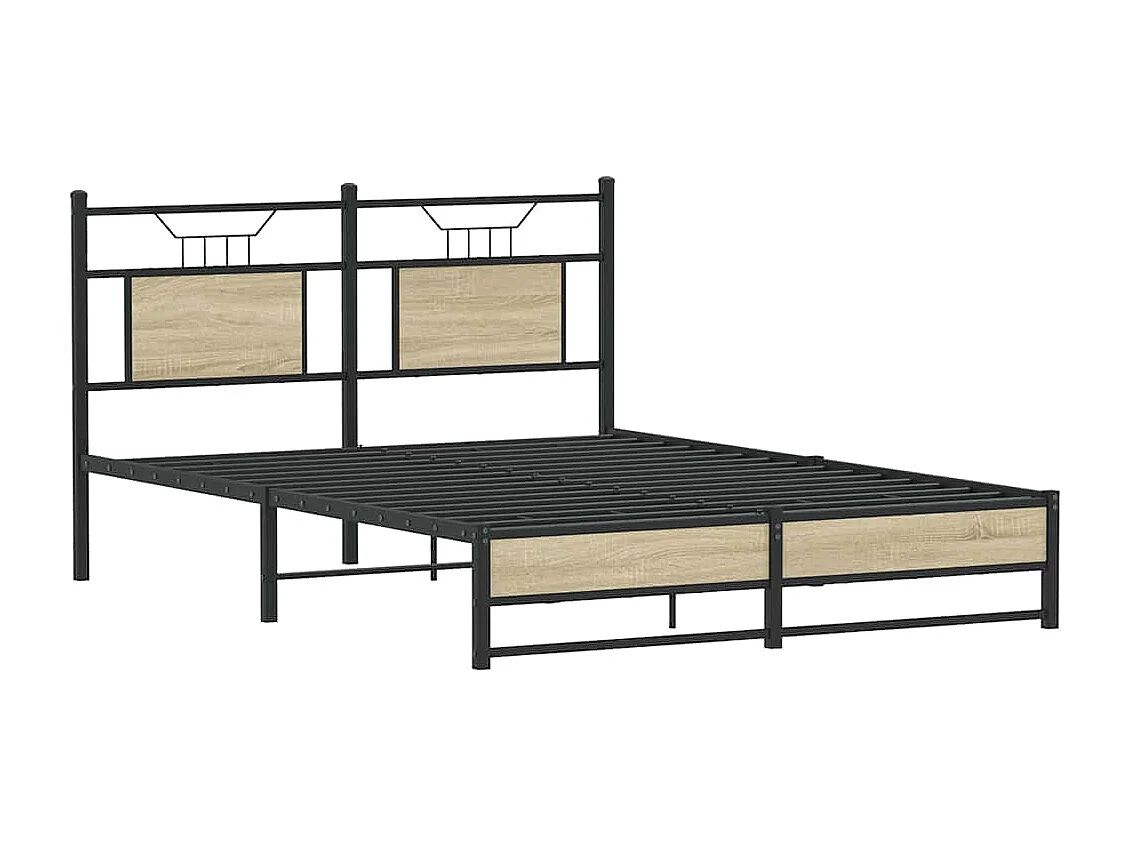 Bedframe zonder matras hout sonoma eikenkleurig 150x200 cm