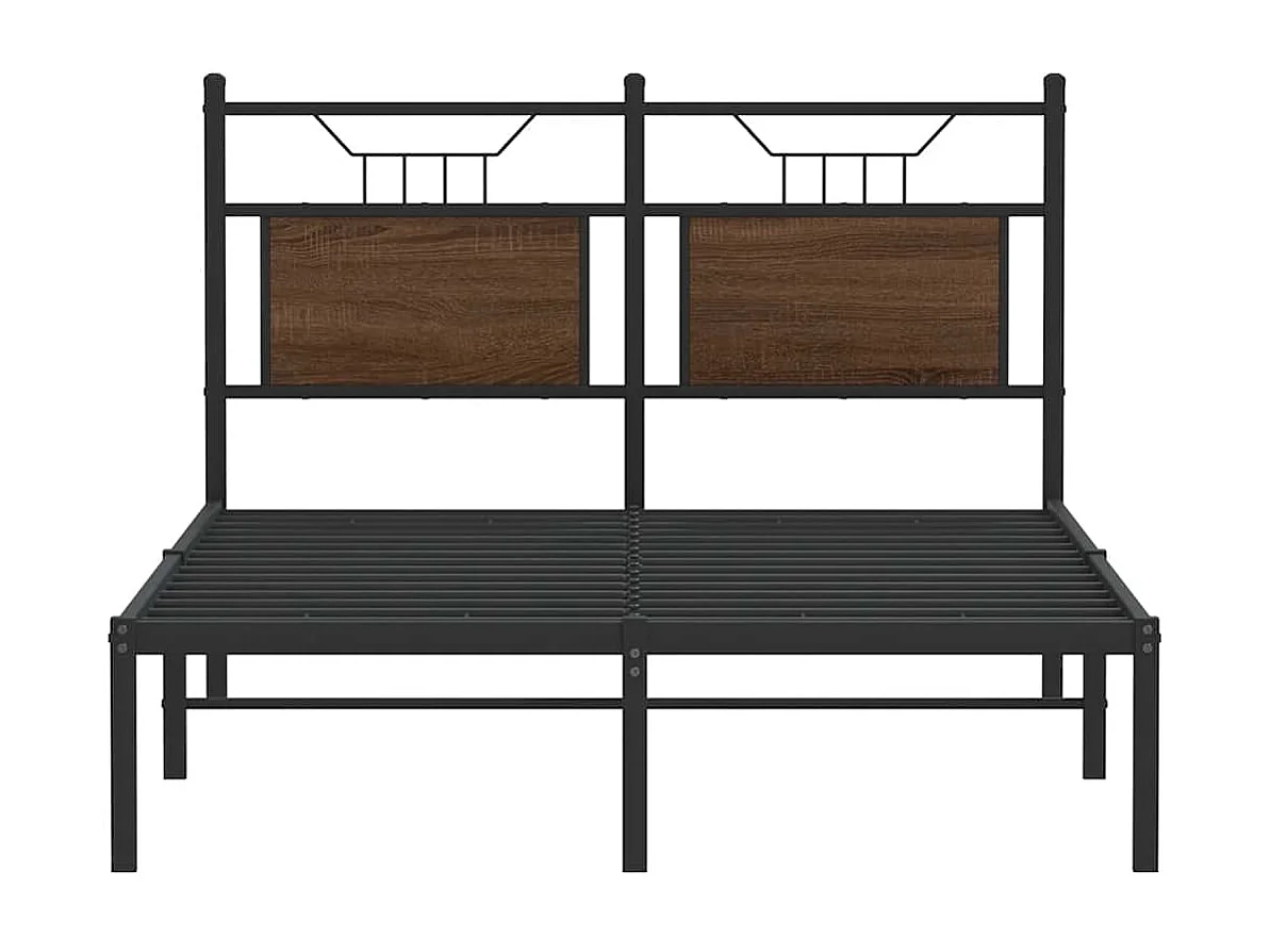 Bedframe zonder matras bewerkt hout bruin eikenkleur 120x200 cm