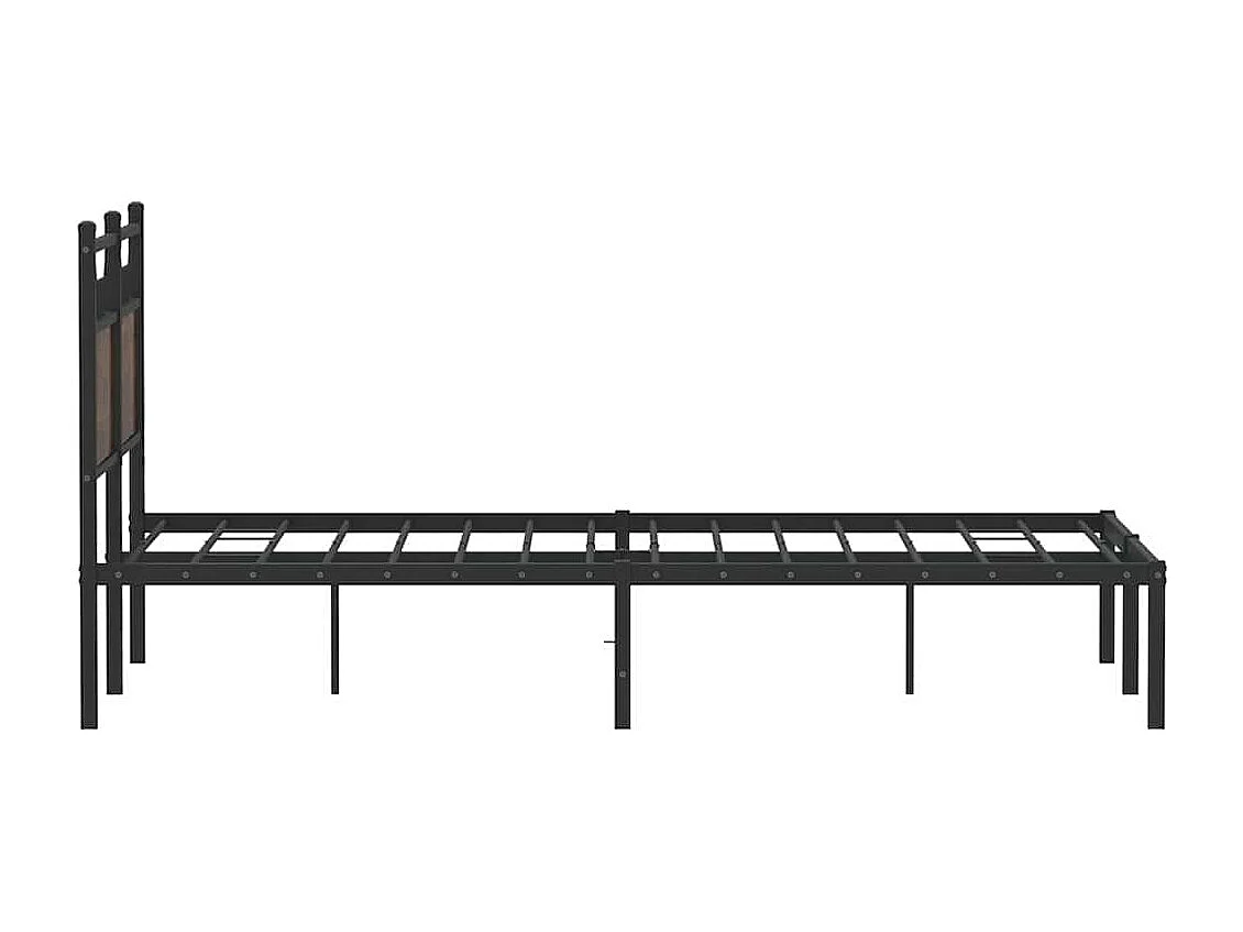 Bedframe zonder matras bewerkt hout bruin eikenkleur 120x200 cm