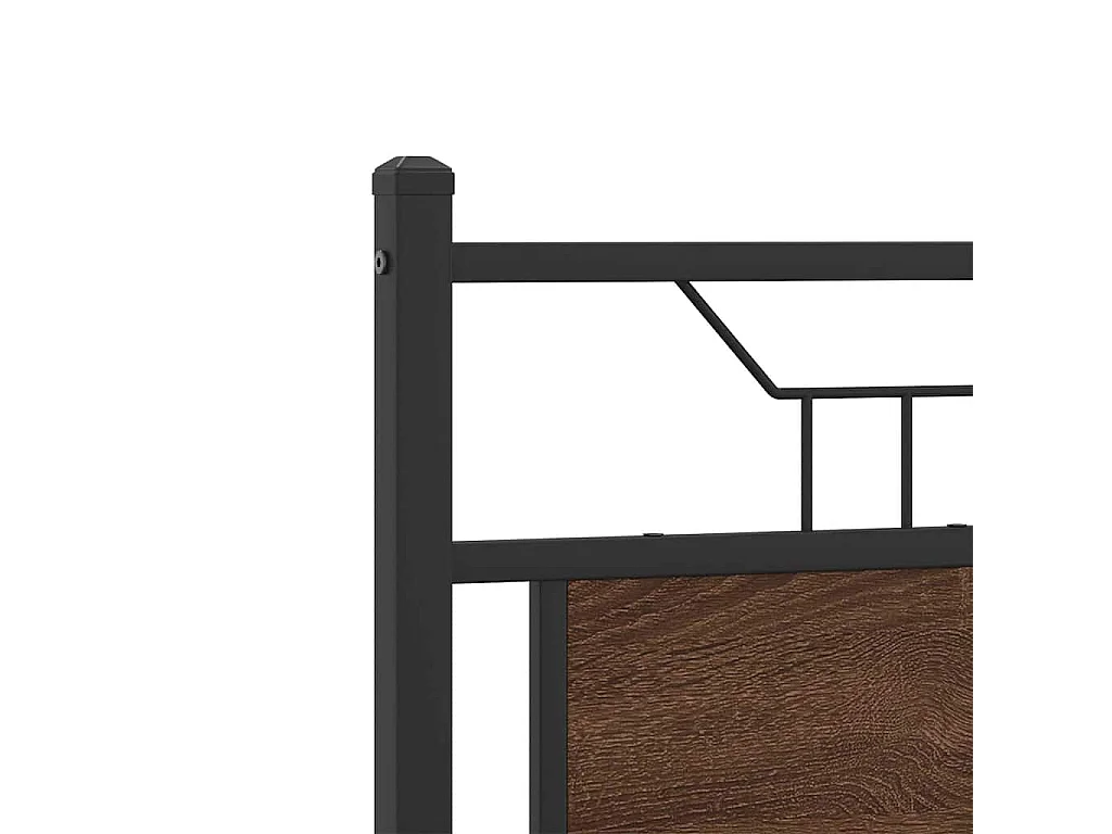 Bedframe zonder matras bewerkt hout bruin eikenkleur 120x200 cm