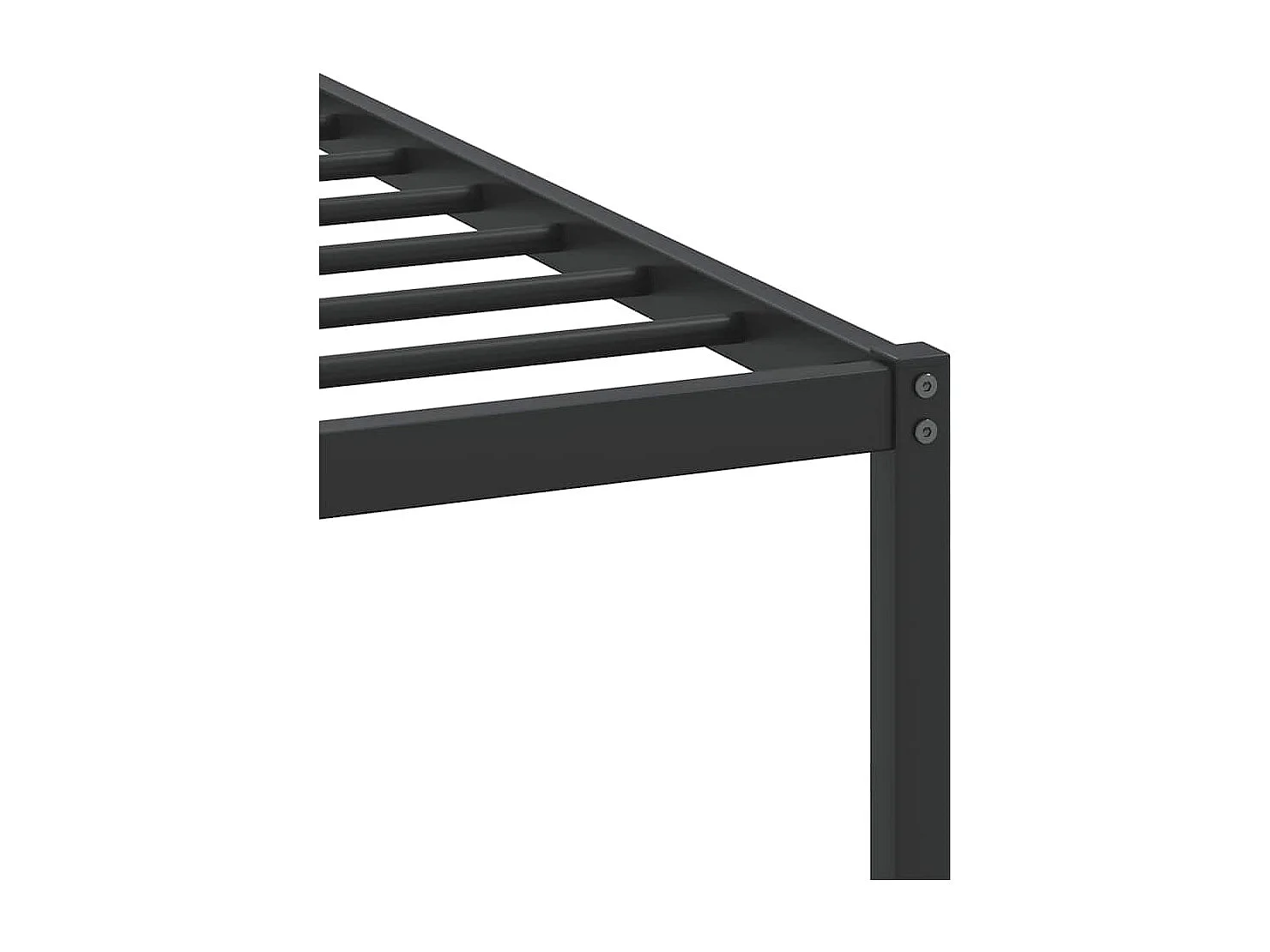 Cadre de lit sans matelas chêne fumé 90x200cm bois d'ingénierie