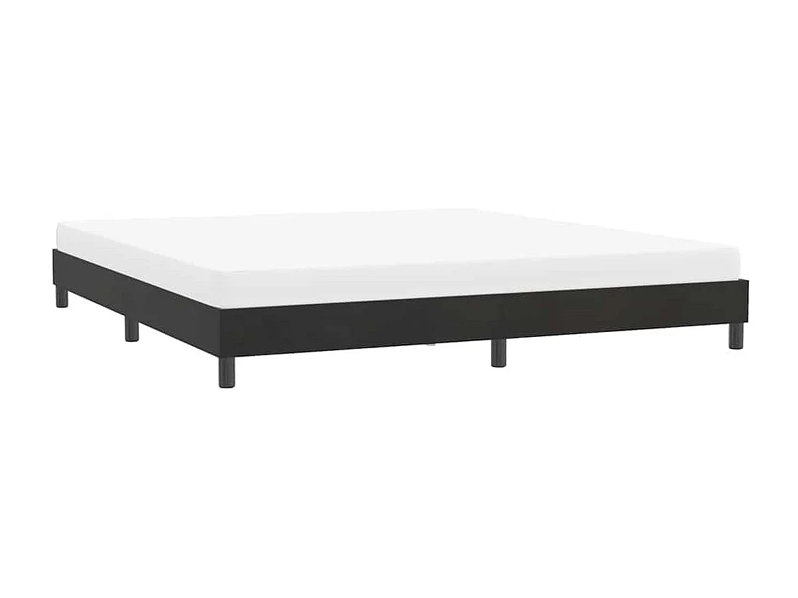 Cadre de lit sans matelas noir 180x210 cm velours