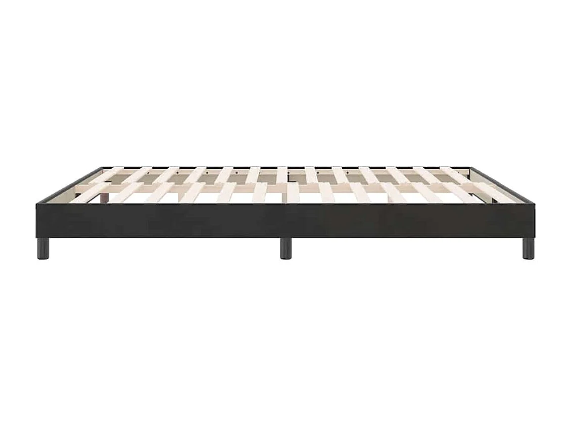 Cadre de lit sans matelas noir 180x210 cm velours