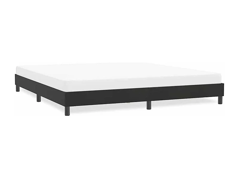 Estructura de cama sin colchón terciopelo negro 180x210 cm