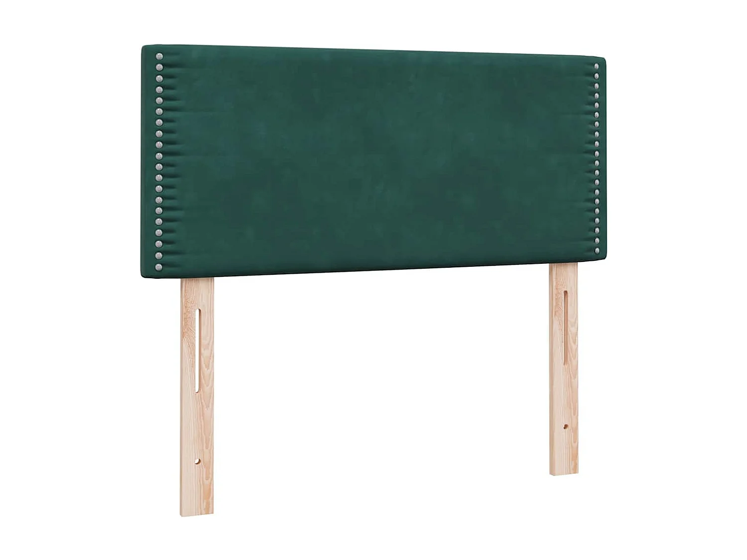 Sommier à lattes de lit et matelas vert foncé 90x210 cm velours