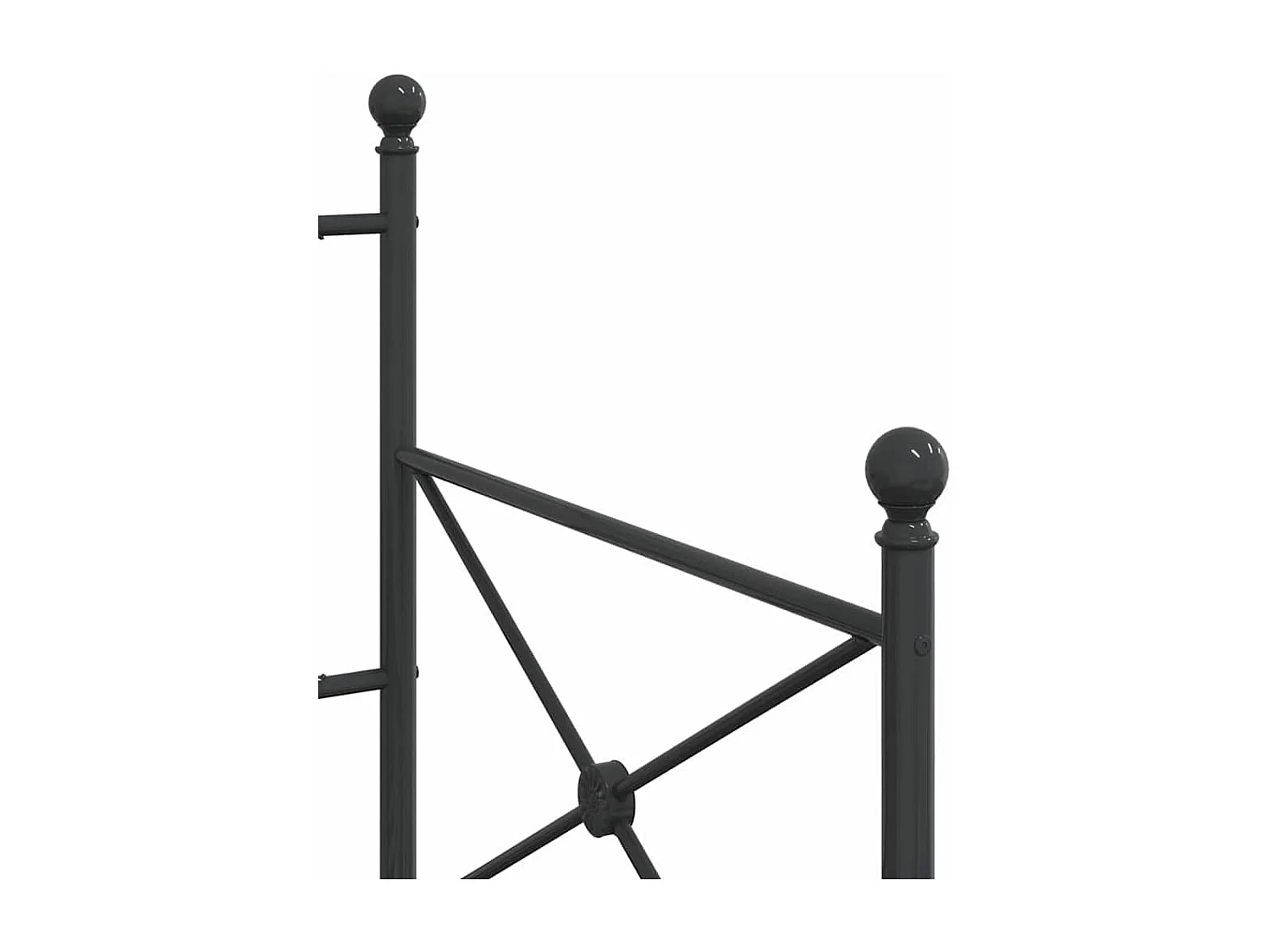 Diván sin colchón acero negro 75x190 cm