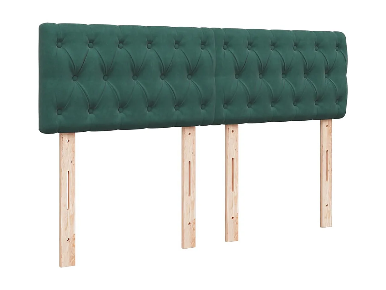 Estructura de cama otomana con colchón verde oscuro 140x200 cm