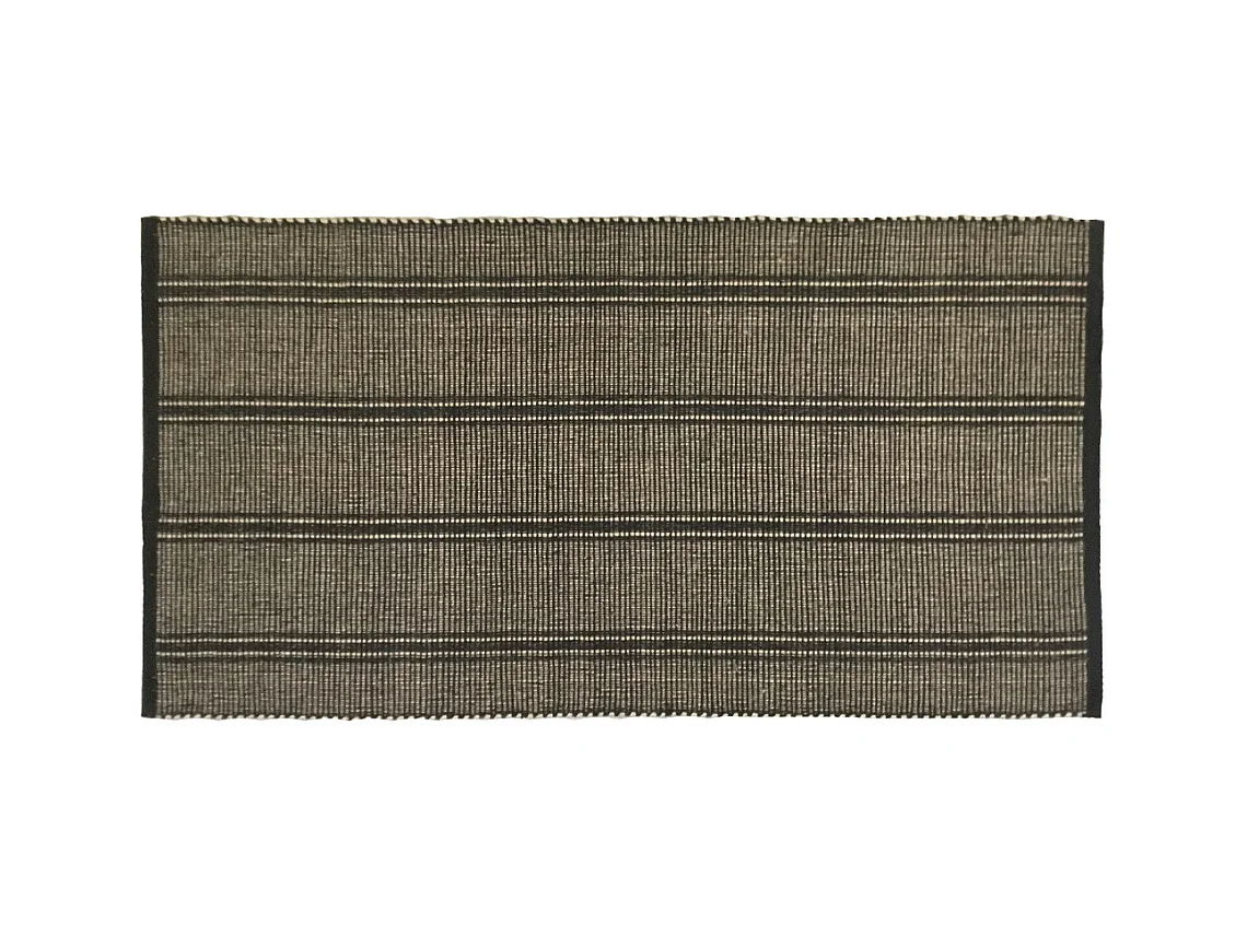 Tapis déco à rayures en coton 60x120cm