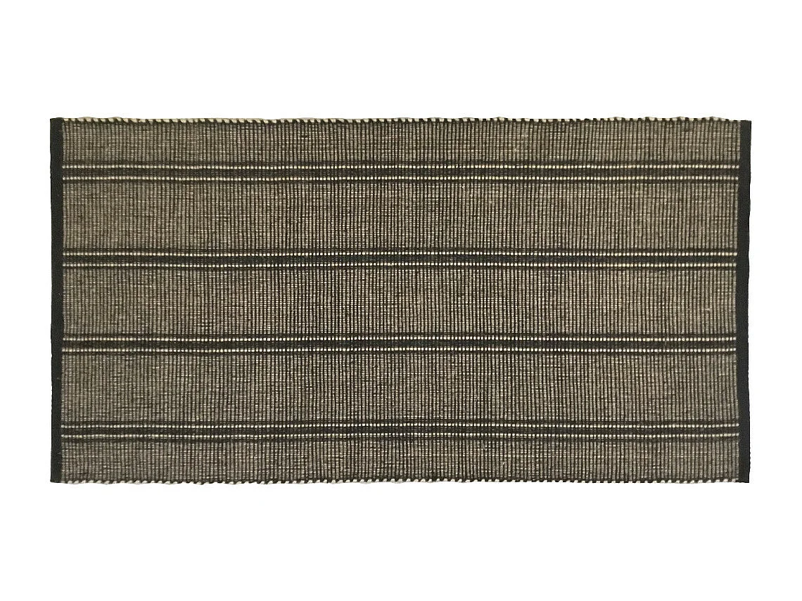 Tapis déco à rayures en coton 60x120cm