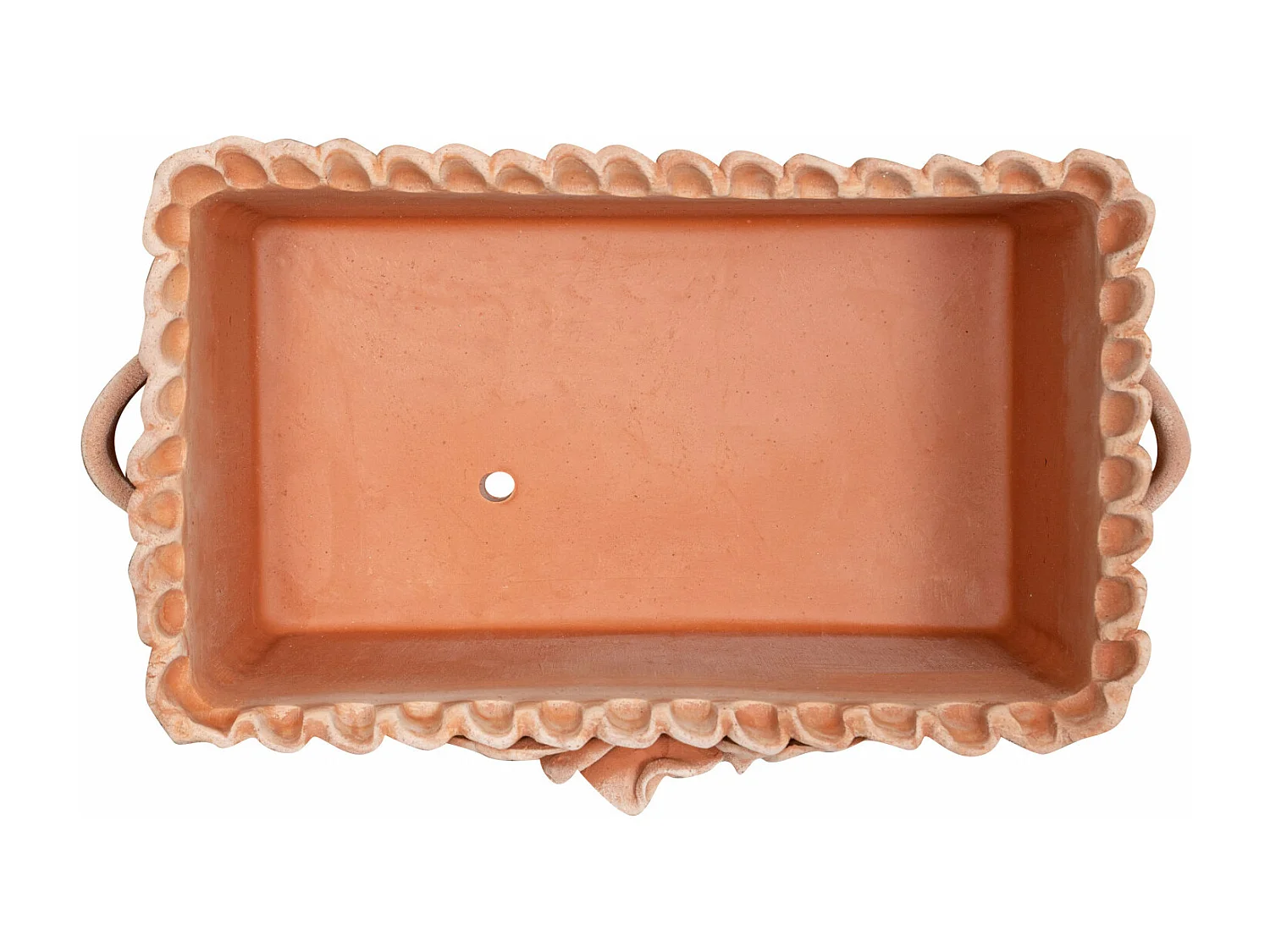 BISCOTTINI Jardinière - Finition Argile Marbrée Toscane - Jardin - Boîte de Rangement - Décorative - Extérieur - Terrasse - Balcon - 42x25x17cm