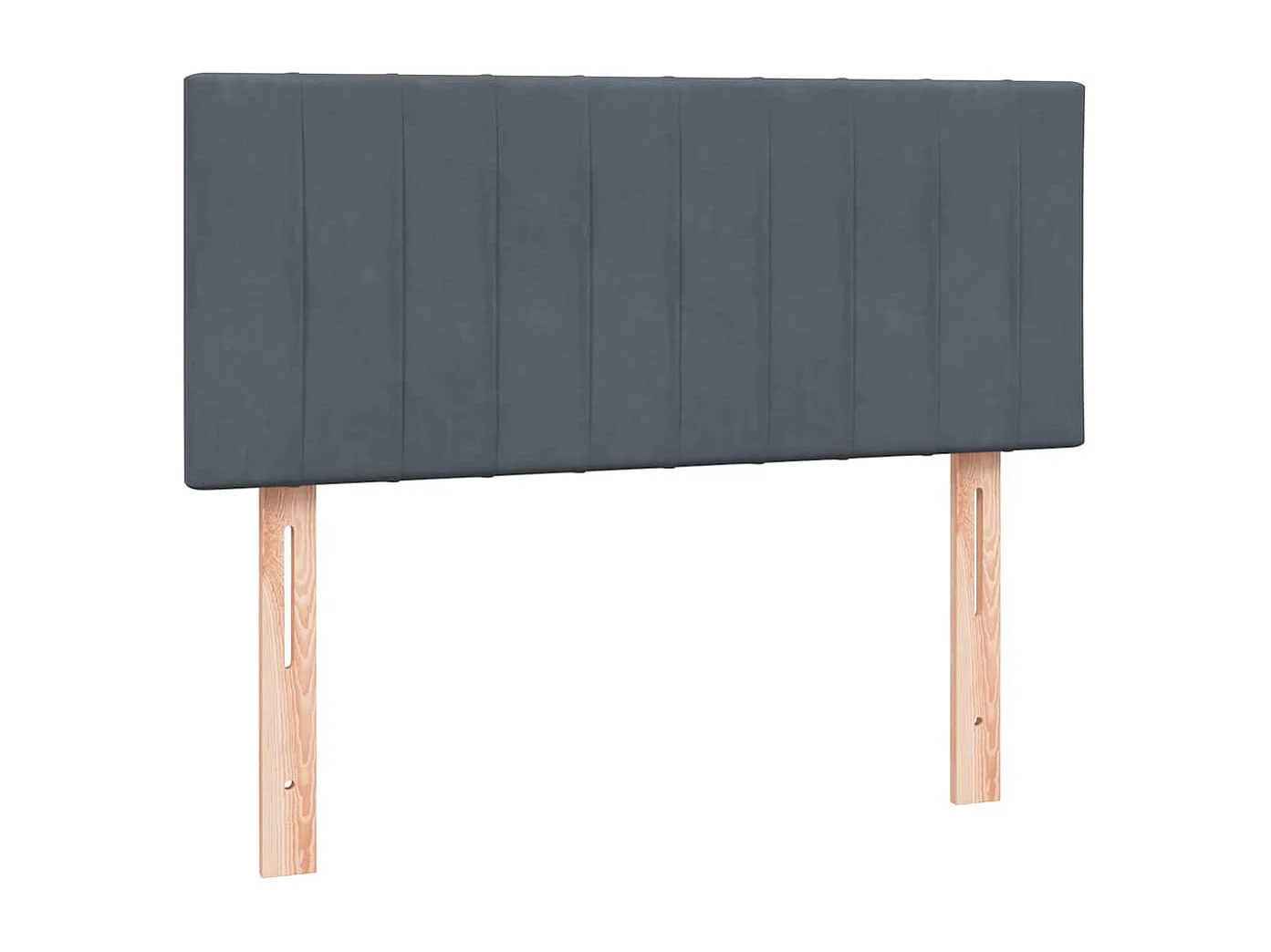 Cama com molas/colchão 120x210 cm veludo cinzento-escuro