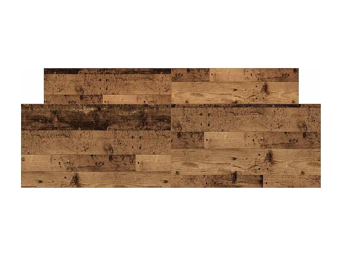 Cadre de lit sans matelas vieux bois 135x190cm bois ingénierie