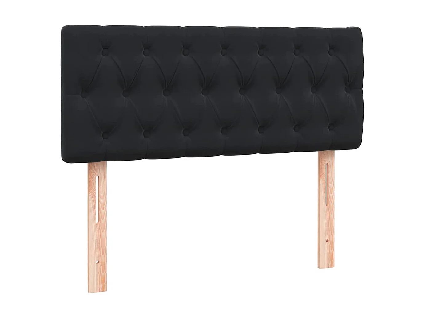 Boxspring met matras fluweel zwart 120x210 cm