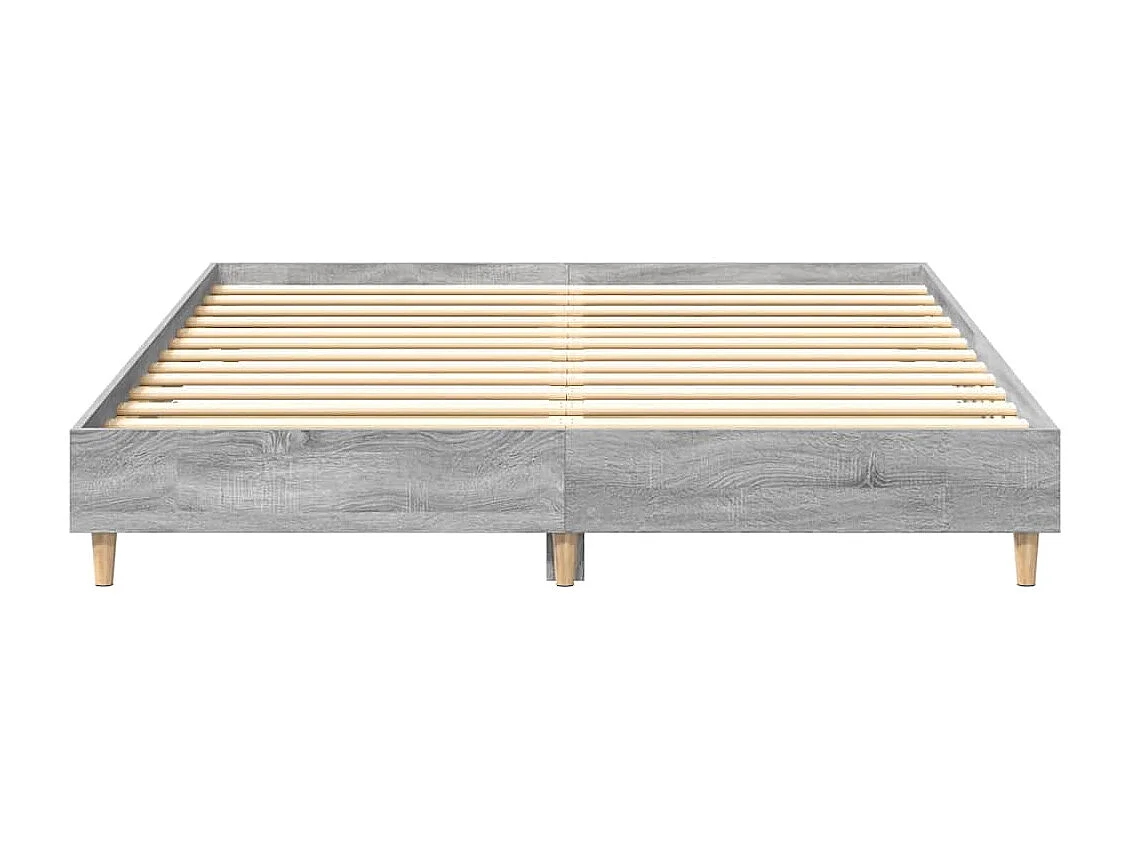 Cadre de lit sans matelas sonoma gris 150x200 cm