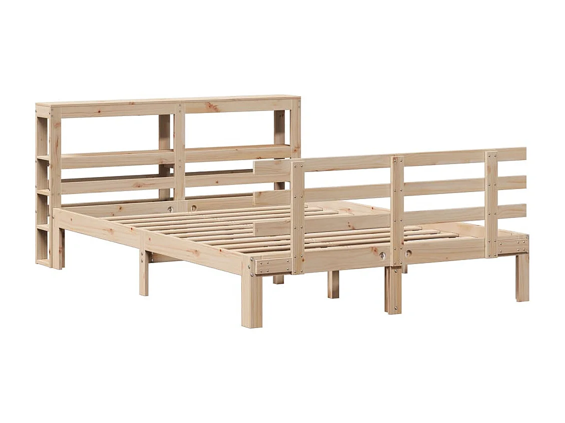 Cadre de lit avec tête de lit sans matelas 160x200 cm