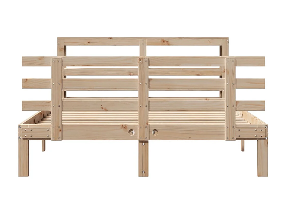 Cadre de lit avec tête de lit sans matelas 160x200 cm