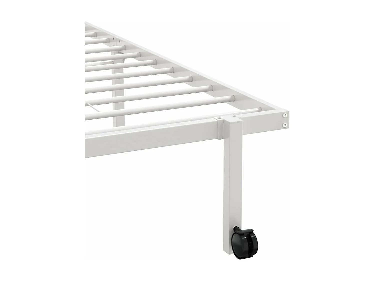 Estrutura de cama sem colchão Dobrável 80x200 cm aço branco