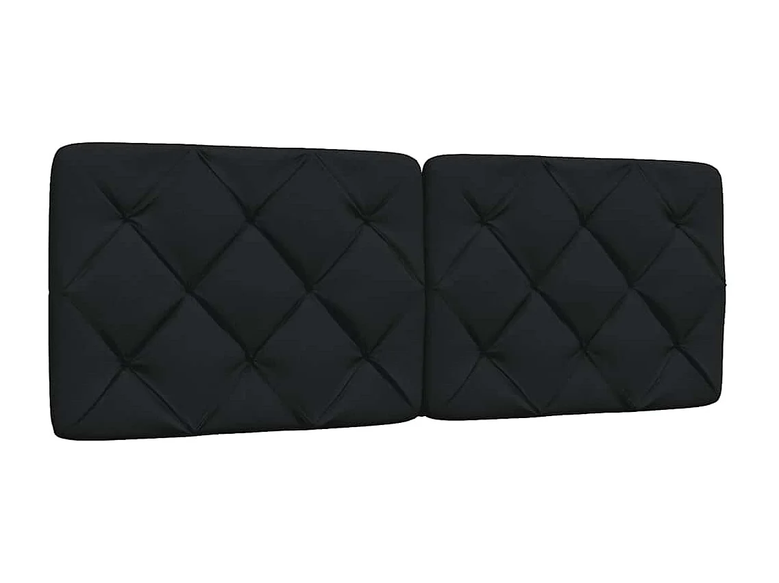 Lit avec matelas noir 120x200 cm tissu
