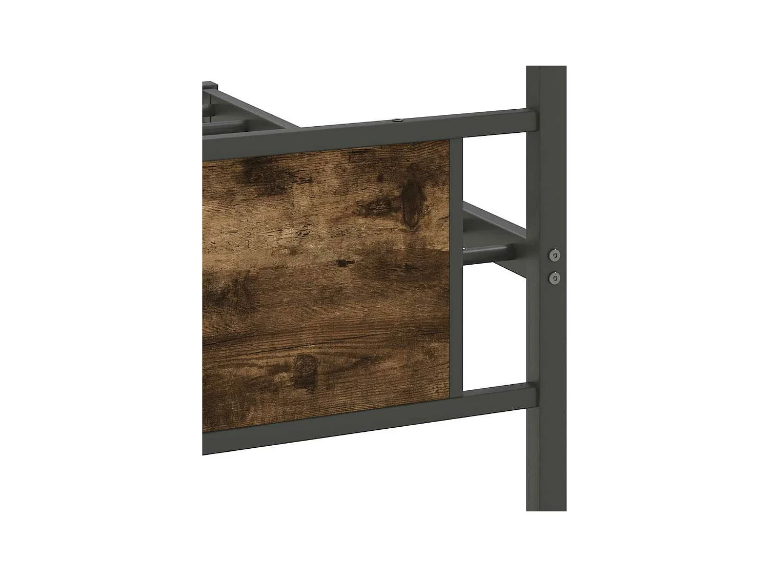 Estructura de cama sin colchón madera roble ahumado 100x200 cm