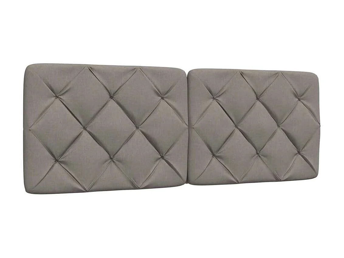 Cadre de lit sans matelas taupe 140x200 cm tissu