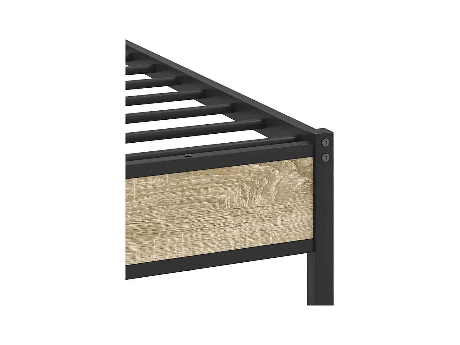 Estructura de cama sin colchón madera roble Sonoma 100x200 cm