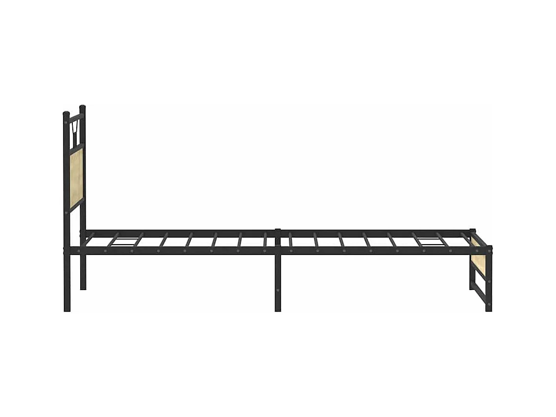 Estructura de cama sin colchón madera roble Sonoma 100x200 cm