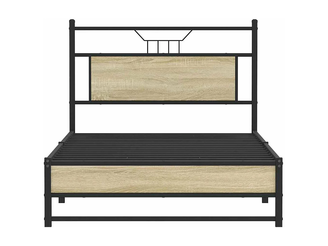 Cadre de lit sans matelas chêne sonoma 100x200 cm