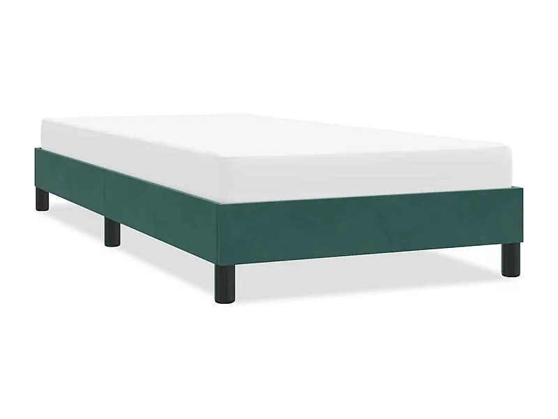 Bedframe zonder matras 80x220 cm fluweel donkergroen