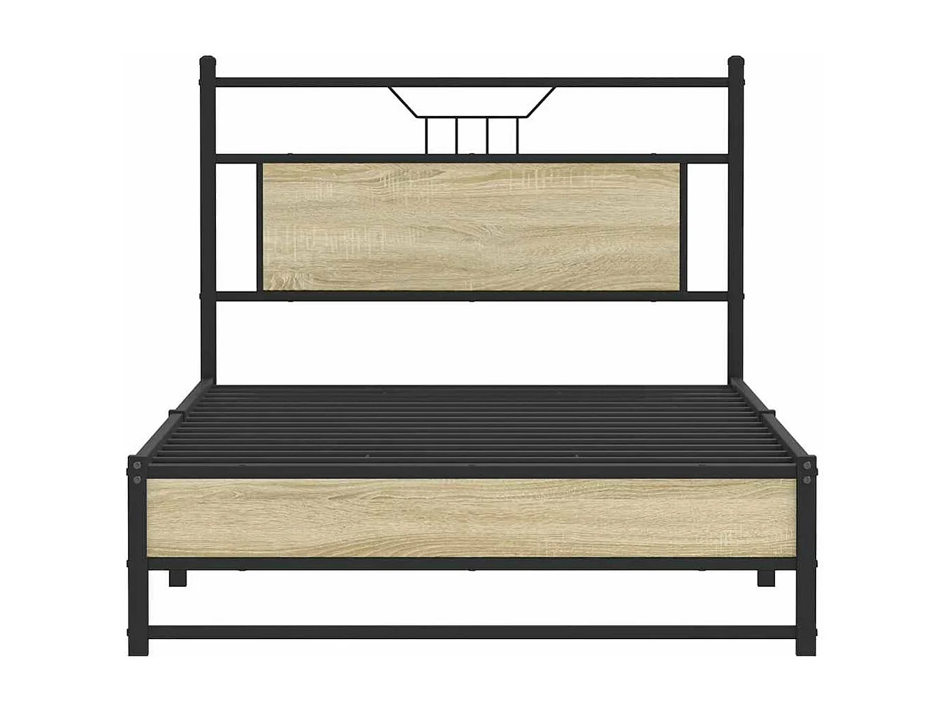 Cadre de lit sans matelas chêne sonoma 100x190 cm