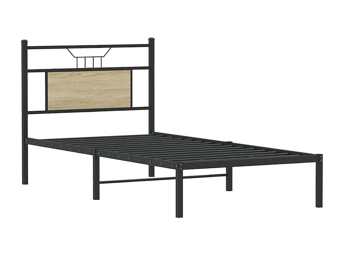 Estructura de cama sin colchón madera roble Sonoma 90x200 cm