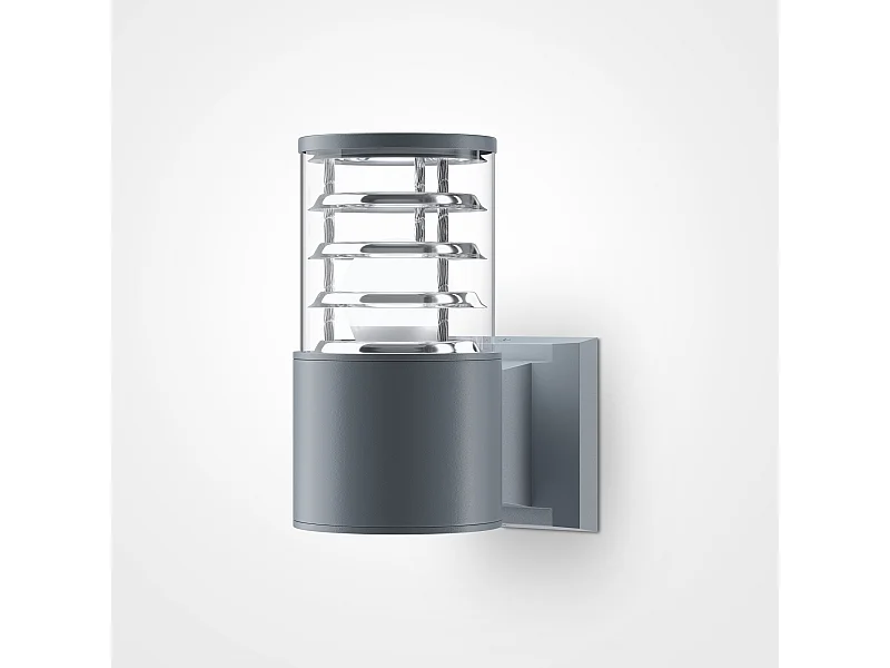 Maytoni Bronx Lampada da parete moderna da esterno grigia, 20cm, E27 IP54