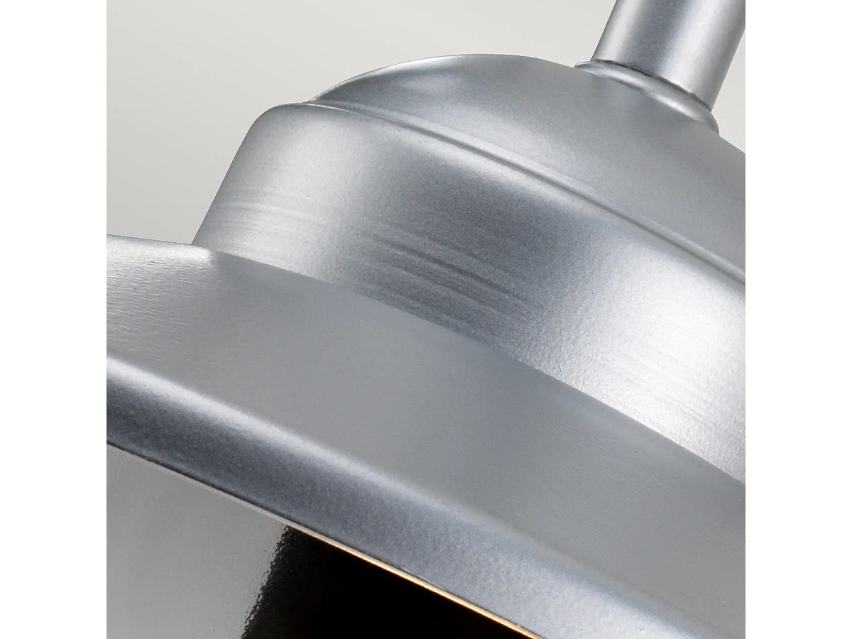 Elstead Klampenborg - Lanterna da Parete Cupola Pescatore 1 Luce da Esterno Luce Argento IP44, E27