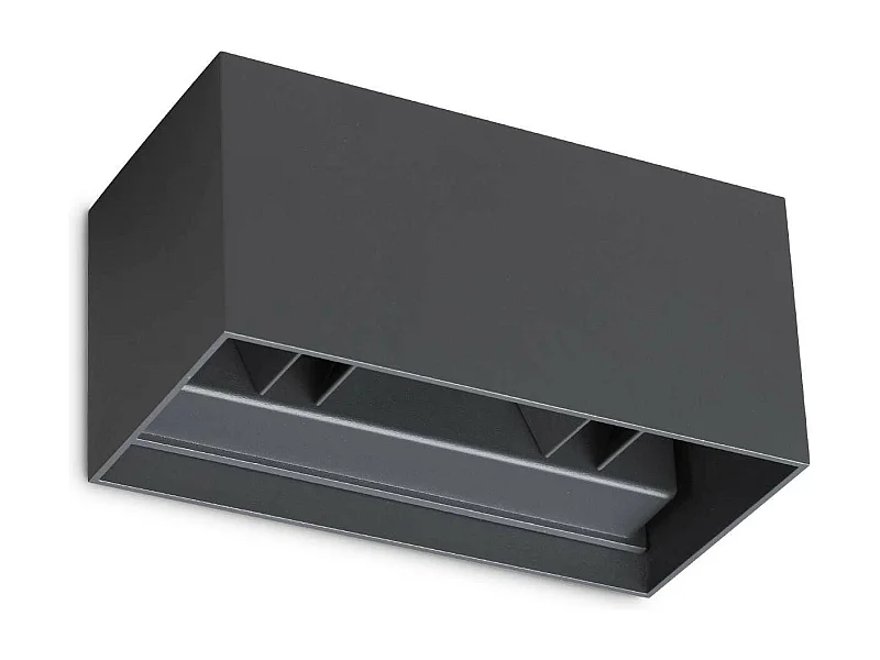 Ideal Lux ATOM Lampada da Parete da Esterno Up Down LED Integrato 4 Luci Antracite 2100Lm 3000K IP54