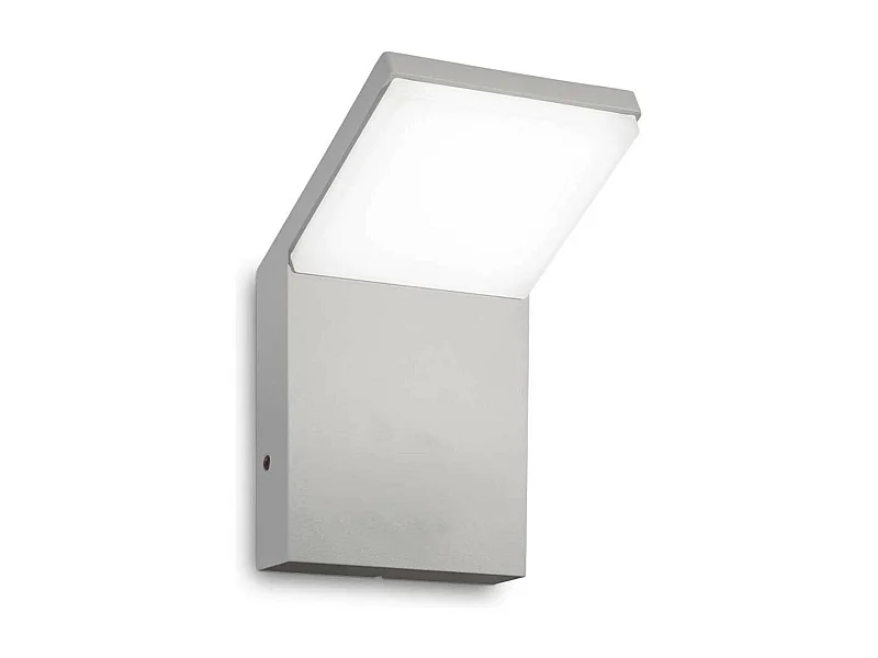 Ideal Lux STYLE Lampada da Parete Integrata da Esterno Moderna a LED Grigio 1050Lm 3000K IP54