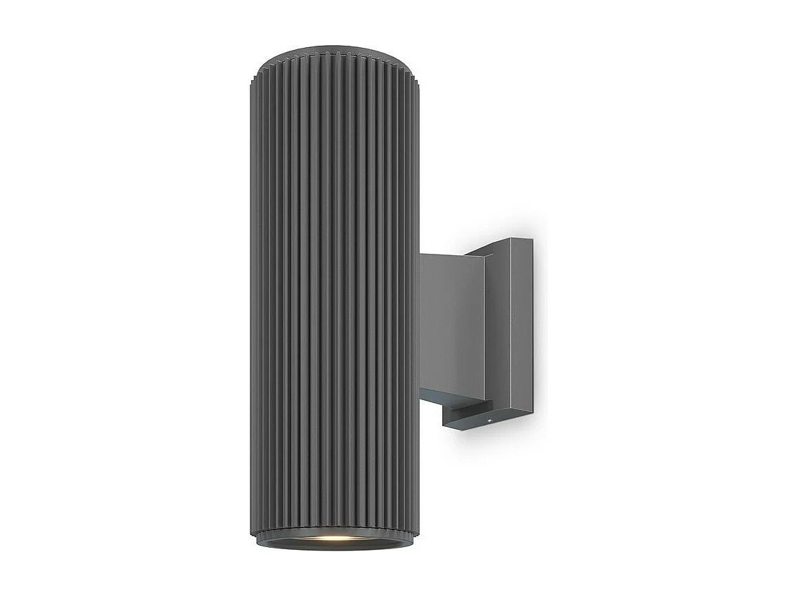 Maytoni Rando Aplique 2 Luces Up Down Exterior Gris E27 IP54