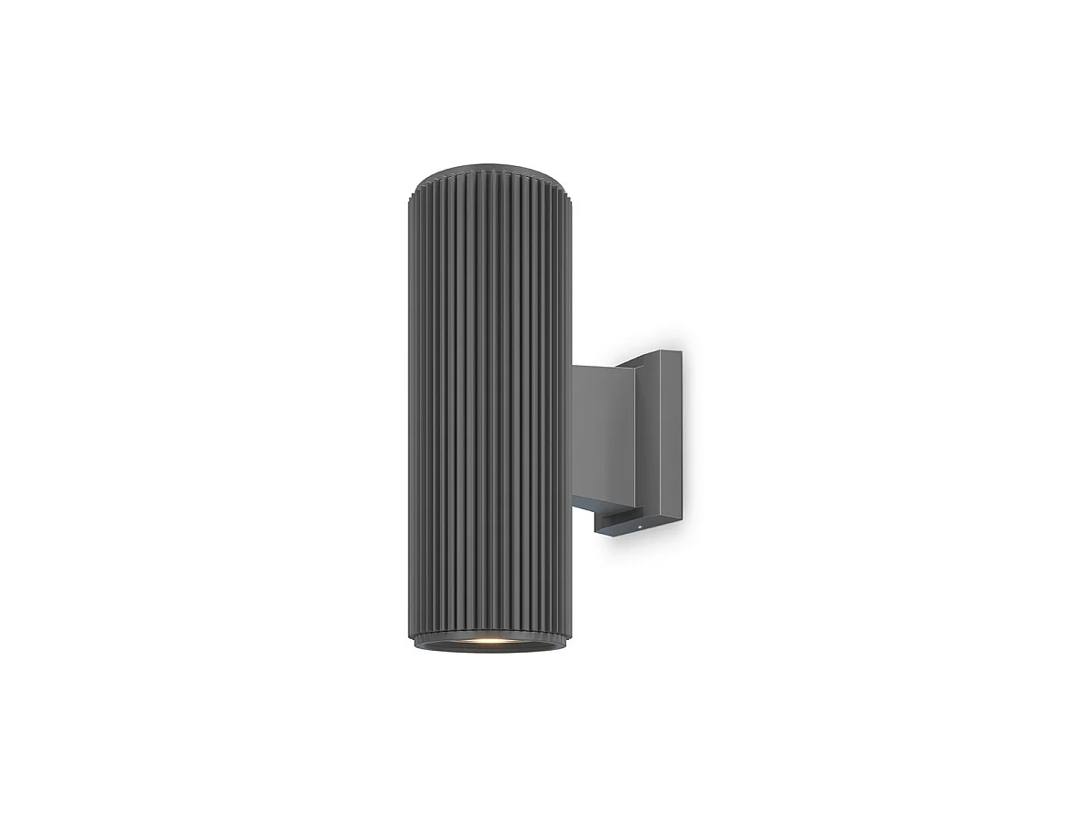 Maytoni Rando Applique da esterno Up Down a 2 Luci Grigio E27 IP54